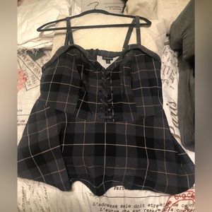Torrid plaid  top size 2